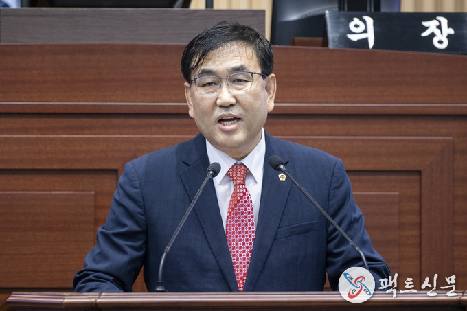 황두영의원 5분 발언사진