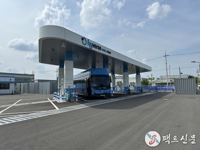 구미공단수소충전소 전경